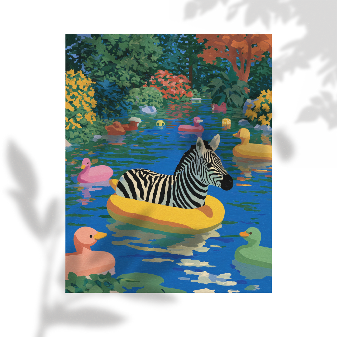 Poolside Summer: Zebra