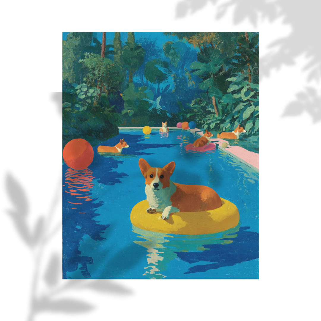Poolside Summer: Corgi