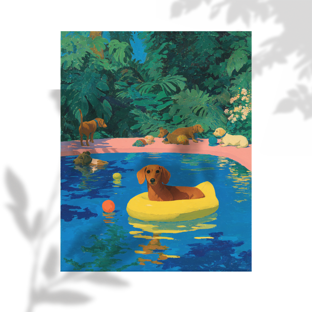 Poolside Summer: Dachshund