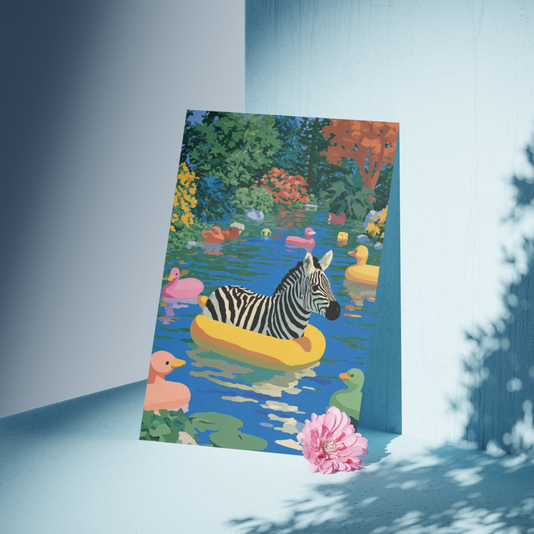 Poolside Summer: Zebra