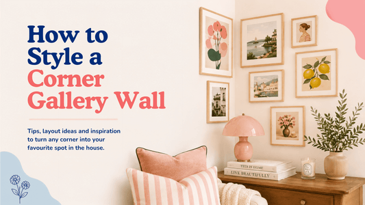 How to Create a Corner Gallery Wall With Art You Made Yourself