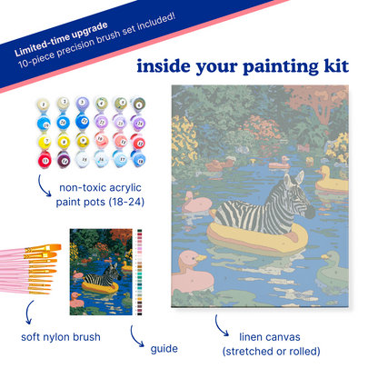 Poolside Summer: Zebra