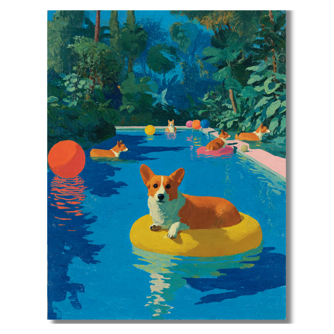 Poolside Summer: Corgi