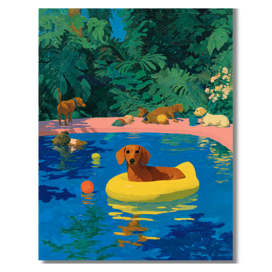 Poolside Summer: Dachshund