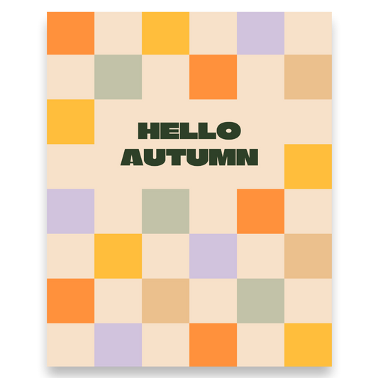 Hello Autumn #1 Checkerboard