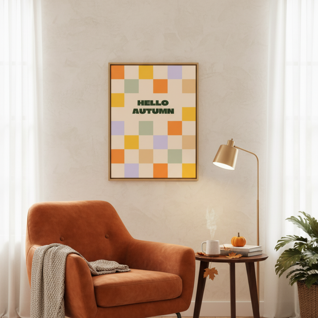 Hello Autumn #1 Checkerboard
