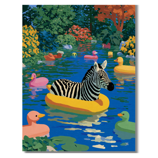 Poolside Summer: Zebra