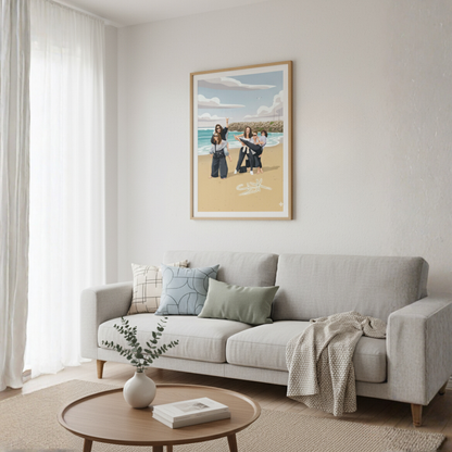 Personalised Vector Portrait Paint by Numbers Kit