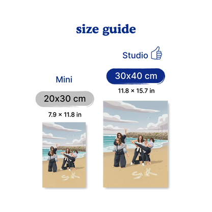 Personalised Vector Portrait Paint by Numbers Kit