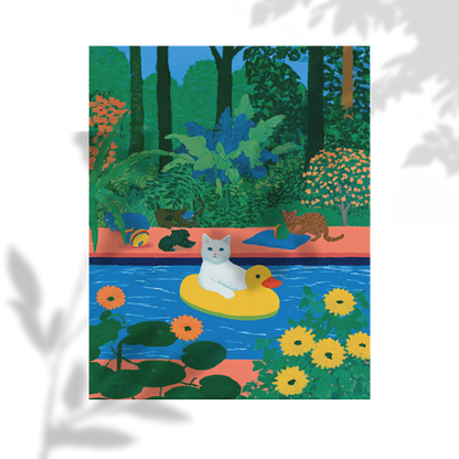 Poolside Summer: Cat