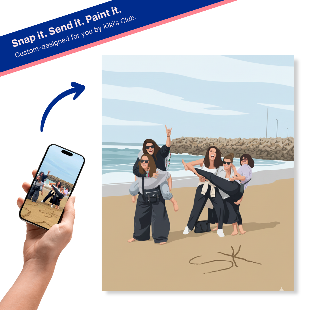 Personalised Vector Portrait Paint by Numbers Kit